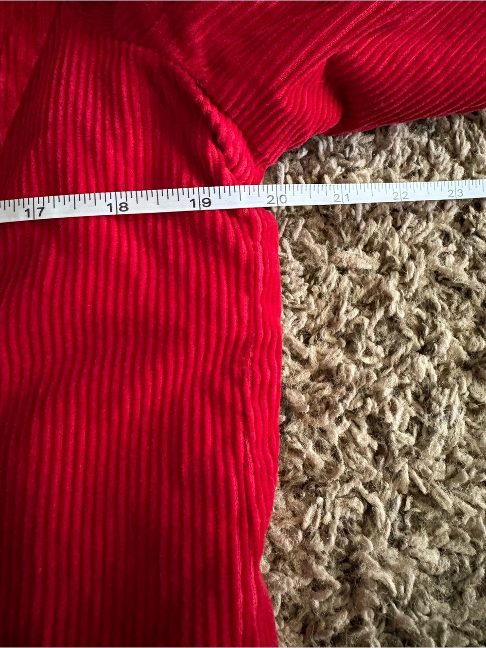 Vintage GAP Red Corduroy Double-Breasted Pea Coat Jacket large - Picture 4 of 6